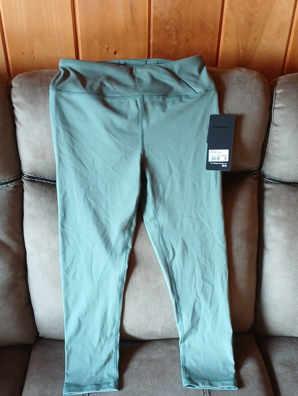 90 Degree By Reflex Sage Green Yoga Pants